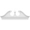 Ekena Millwork Rams Head Architectural Grade PVC Combination Pediment, 60"W x 21-7/8"H x 2-3/4"P PEDPC060X220RHP00 - alternate 4